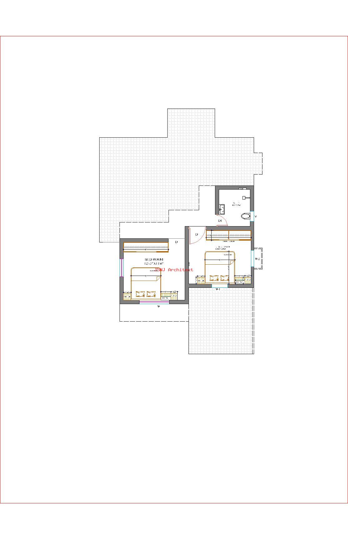 Modern 2-Bedroom House Plan with Swimming Pool & Car Parking | 42â€™ Ã— 55â€™ Plot